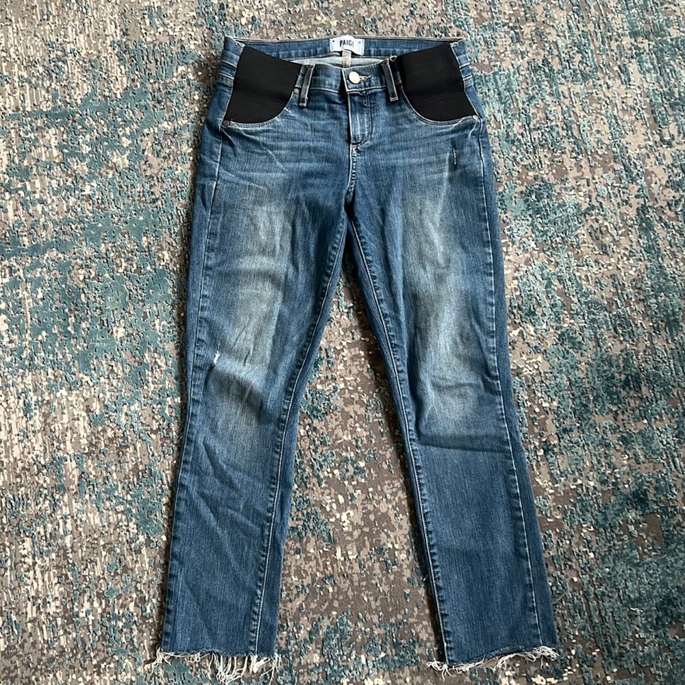 PAIGE Maternity Verdugo Ankle in Tristan